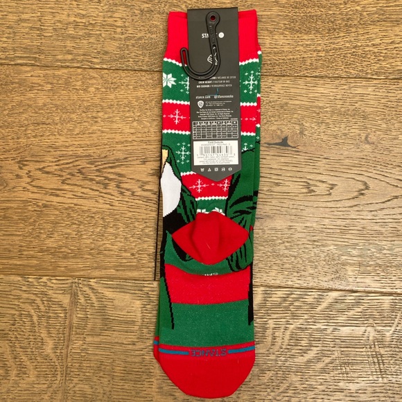 Stance x Elf Cold Outside Crew Socks, Size Small - Picture 6 of 7